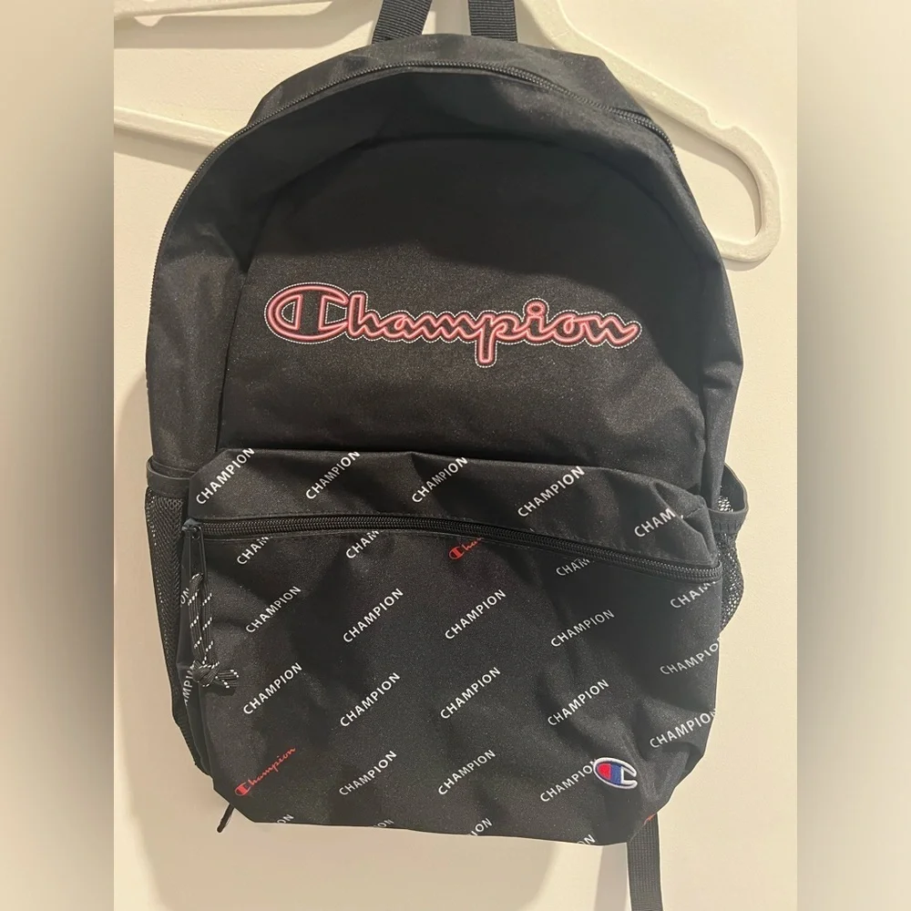 NEW Champion Youthquake Backpack, Black/Red